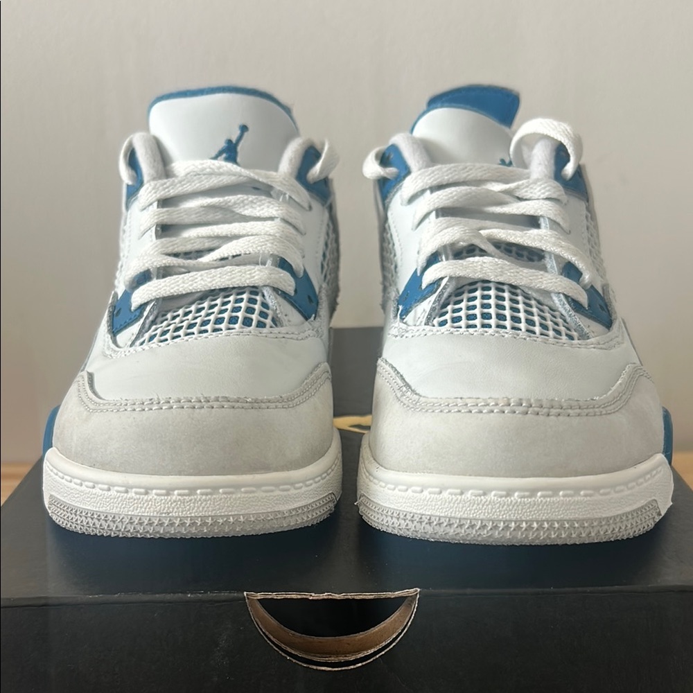 Kids Blue and White Sneakers